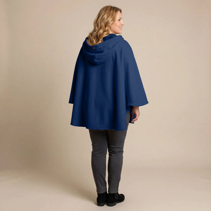 Boris Industries Fleece Poncho med hette