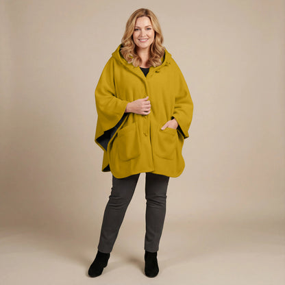 Boris Industries Fleece Poncho med hette