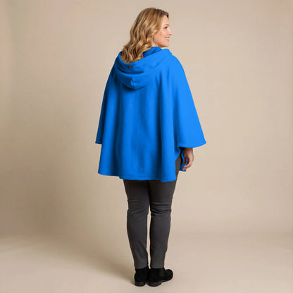 Boris Industries Fleece Poncho med hette