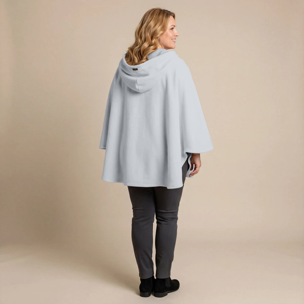 Boris Industries Fleece Poncho med hette