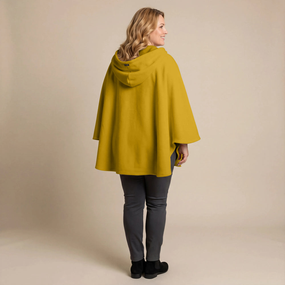 Boris Industries Fleece Poncho med hette