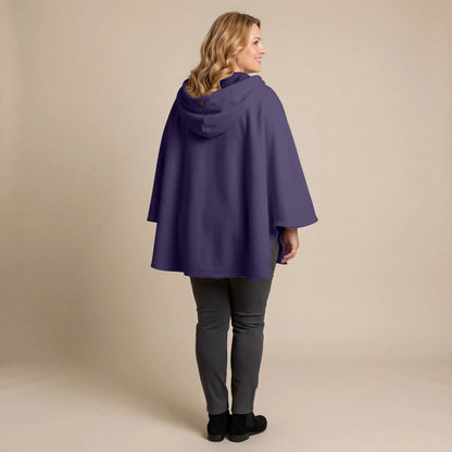 Boris Industries Fleece Poncho med hette