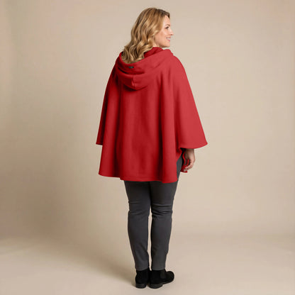 Boris Industries Fleece Poncho med hette