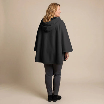 Boris Industries Fleece Poncho med hette