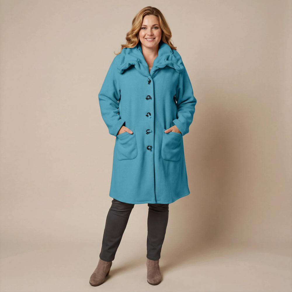 Boris Industries Giacca in pile con colletto a camicia