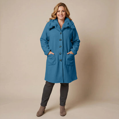 Boris Industries Giacca in pile con colletto a camicia