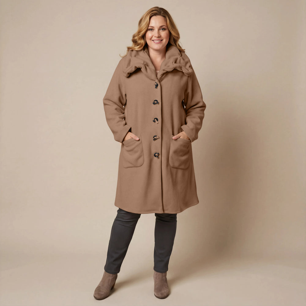 Boris Industries Giacca in pile con colletto a camicia