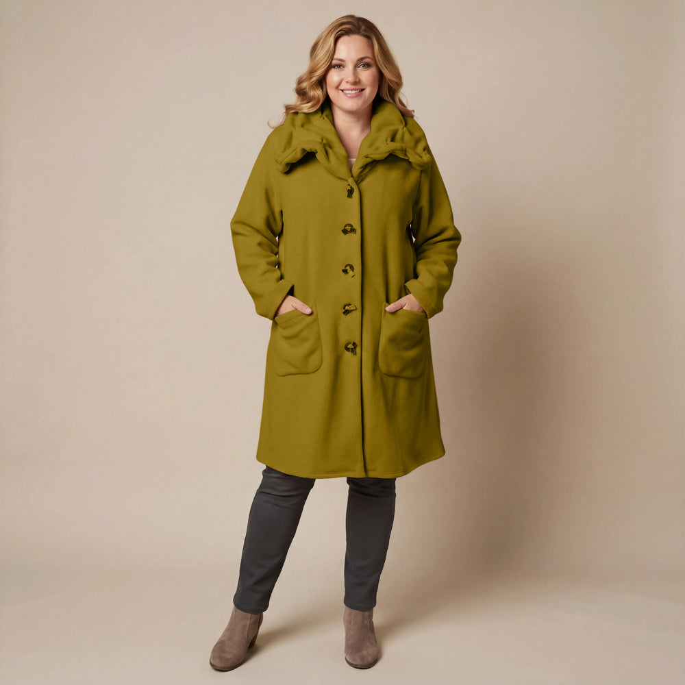 Boris Industries Giacca in pile con colletto a camicia