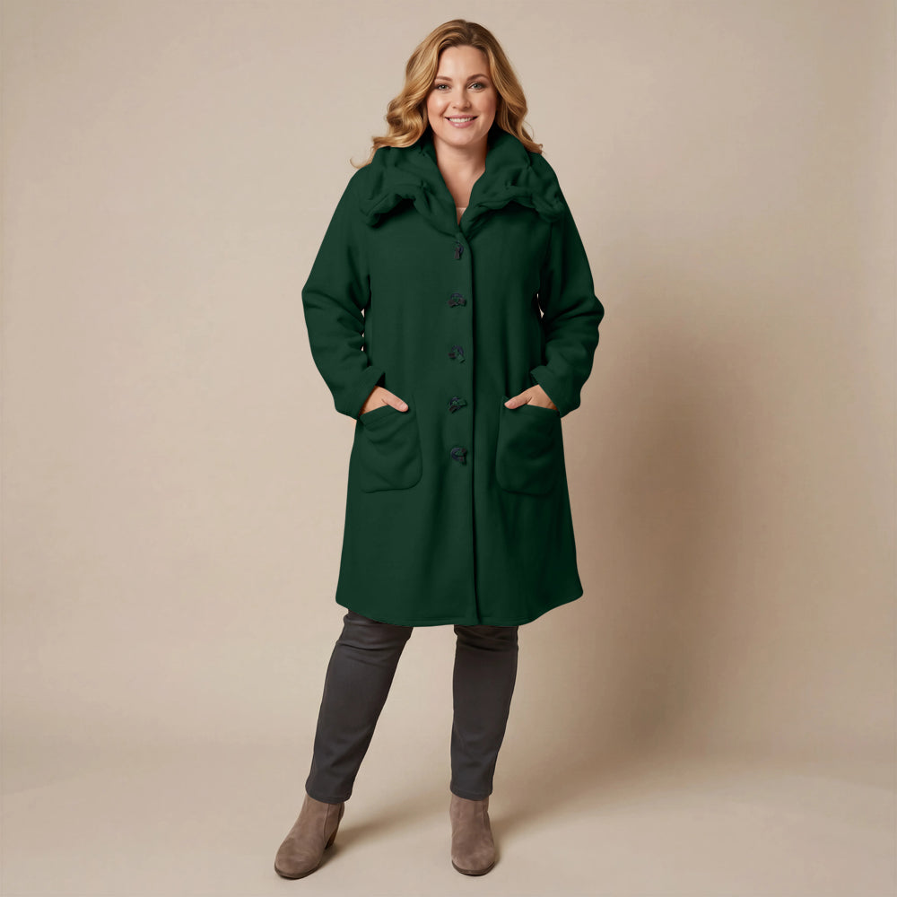 Boris Industries Giacca in pile con colletto a camicia