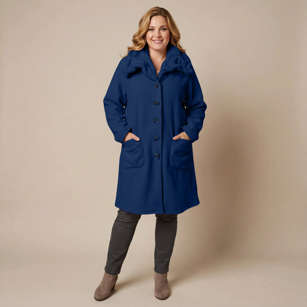 Boris Industries Giacca in pile con colletto a camicia