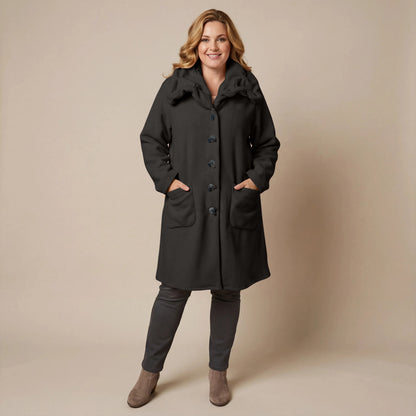 Boris Industries Giacca in pile con colletto a camicia