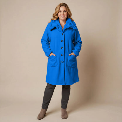 Boris Industries Giacca in pile con colletto a camicia