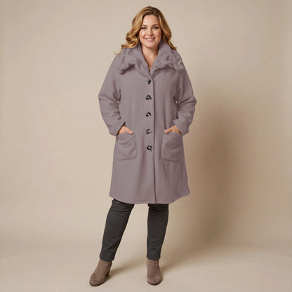 Boris Industries Giacca in pile con colletto a camicia