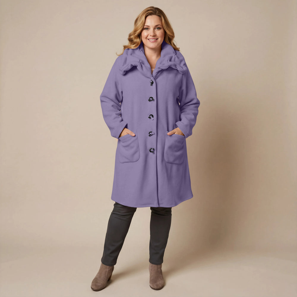 Boris Industries Giacca in pile con colletto a camicia