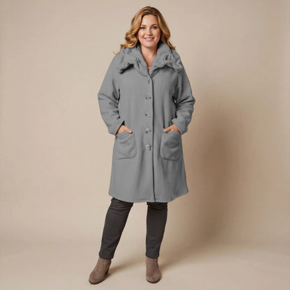 Boris Industries Giacca in pile con colletto a camicia