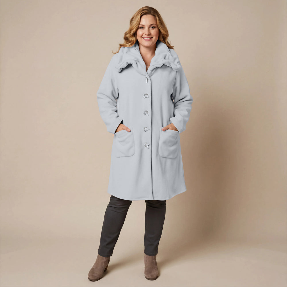 Boris Industries Giacca in pile con colletto a camicia