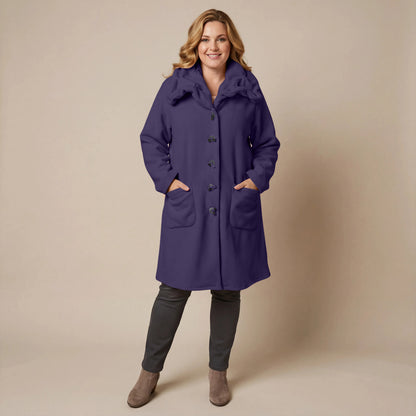 Boris Industries Giacca in pile con colletto a camicia