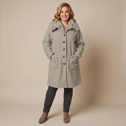 Boris Industries Giacca in pile con colletto a camicia