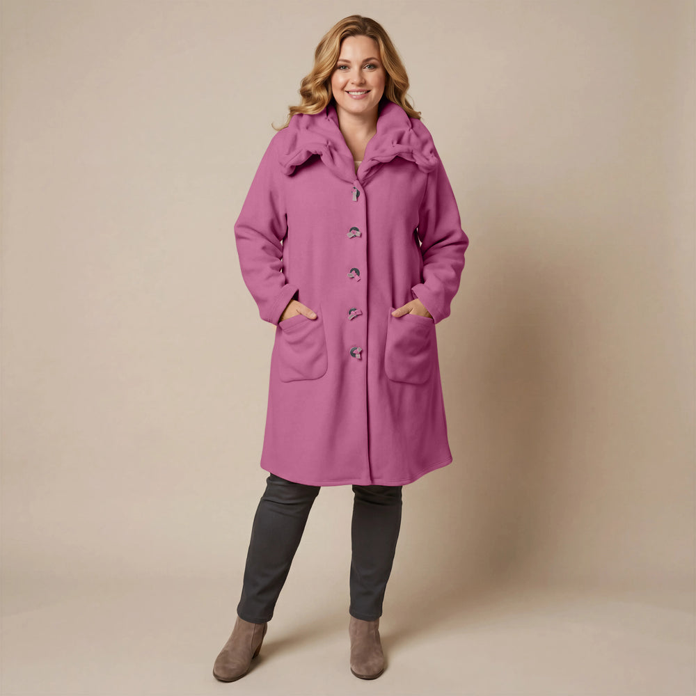 Boris Industries Giacca in pile con colletto a camicia