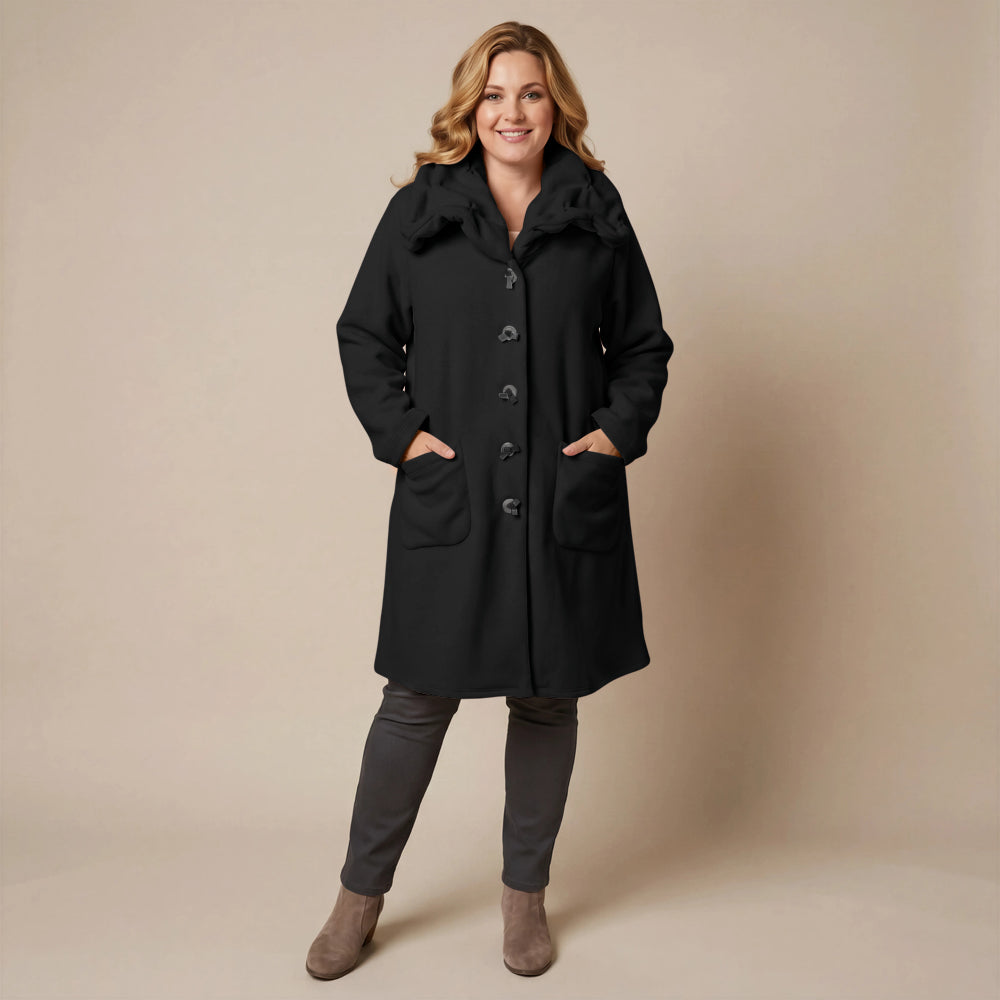 Boris Industries Giacca in pile con colletto a camicia