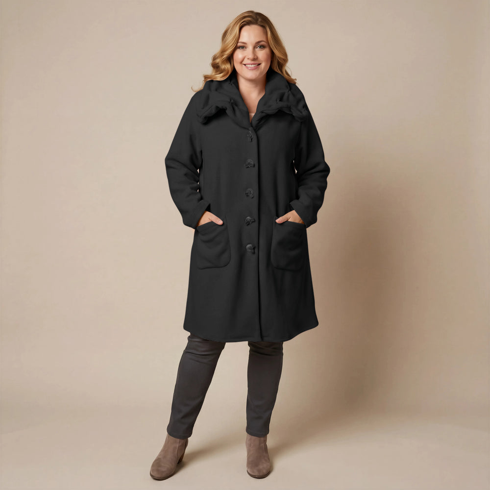 Boris Industries Giacca in pile con colletto a camicia