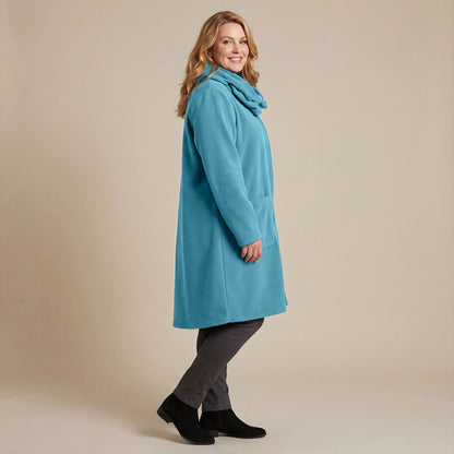 Boris Industries Giacca in pile con colletto a camicia