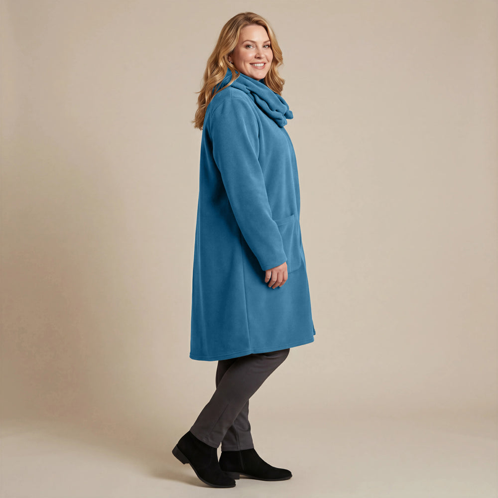 Boris Industries Giacca in pile con colletto a camicia