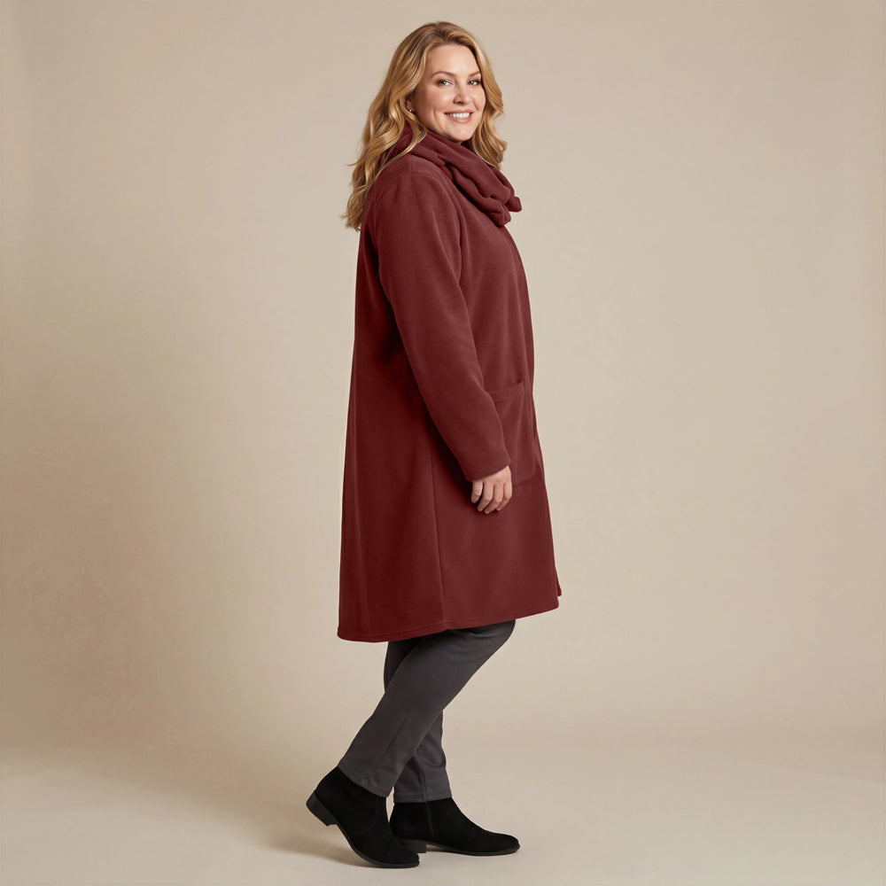 Boris Industries Giacca in pile con colletto a camicia