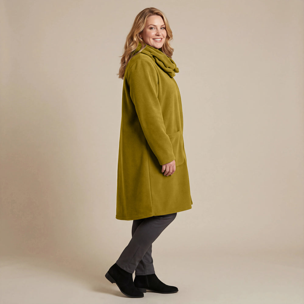 Boris Industries Giacca in pile con colletto a camicia