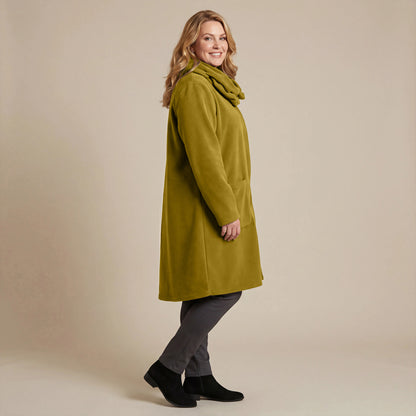 Boris Industries Giacca in pile con colletto a camicia