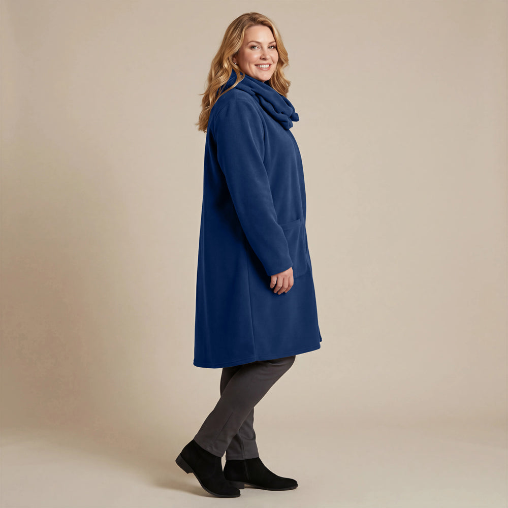 Boris Industries Giacca in pile con colletto a camicia