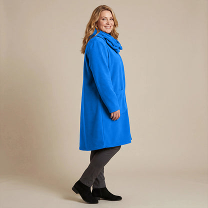 Boris Industries Giacca in pile con colletto a camicia