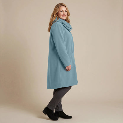 Boris Industries Giacca in pile con colletto a camicia