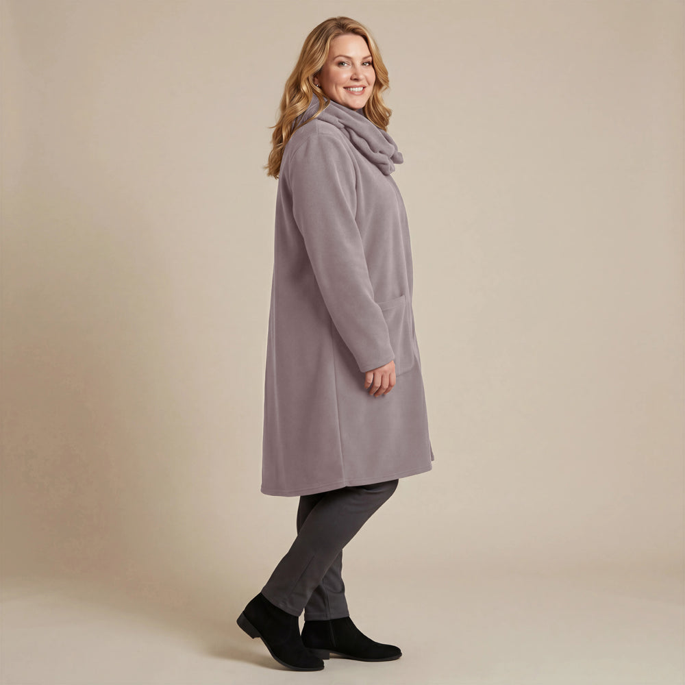 Boris Industries Giacca in pile con colletto a camicia