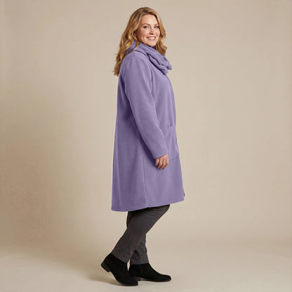 Boris Industries Giacca in pile con colletto a camicia