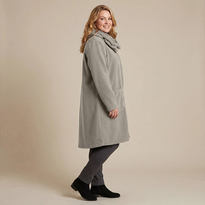 Boris Industries Giacca in pile con colletto a camicia