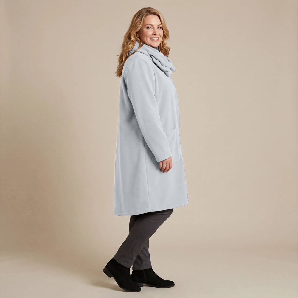 Boris Industries Giacca in pile con colletto a camicia