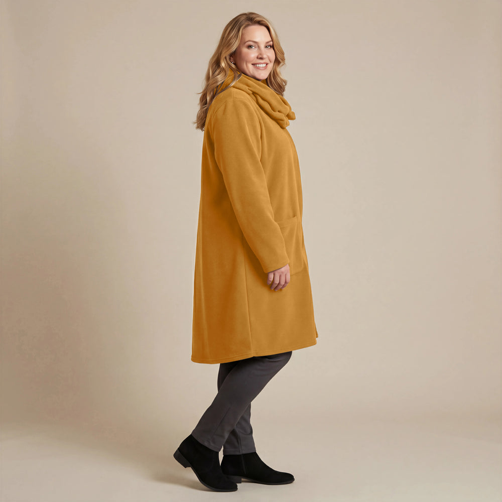 Boris Industries Giacca in pile con colletto a camicia