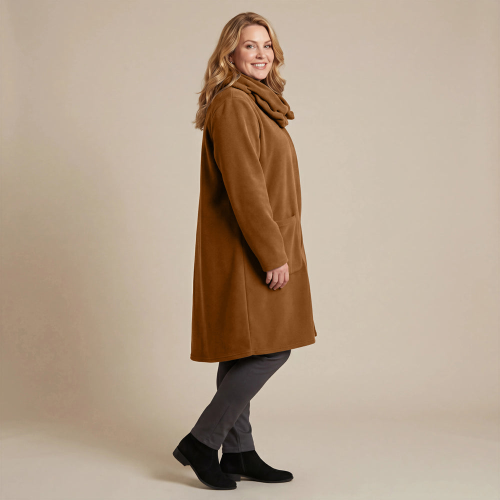 Boris Industries Giacca in pile con colletto a camicia