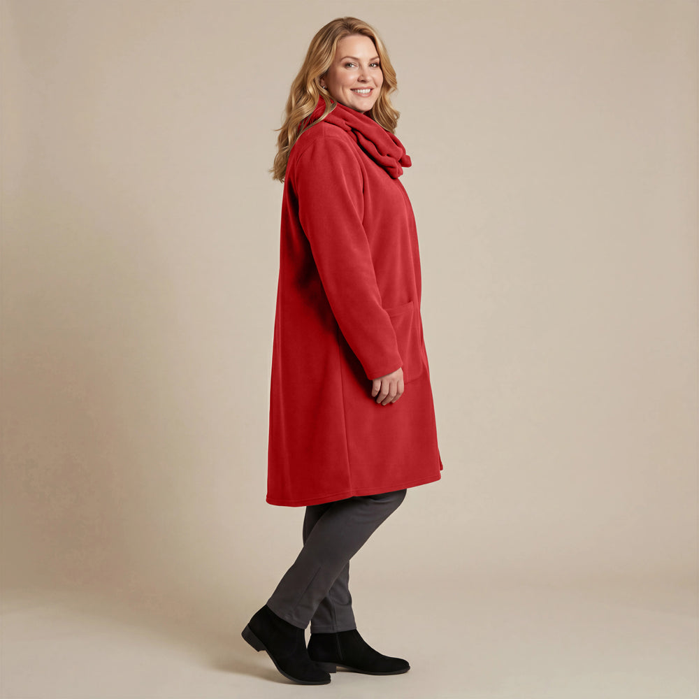 Boris Industries Giacca in pile con colletto a camicia