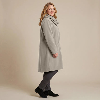 Boris Industries Giacca in pile con colletto a camicia