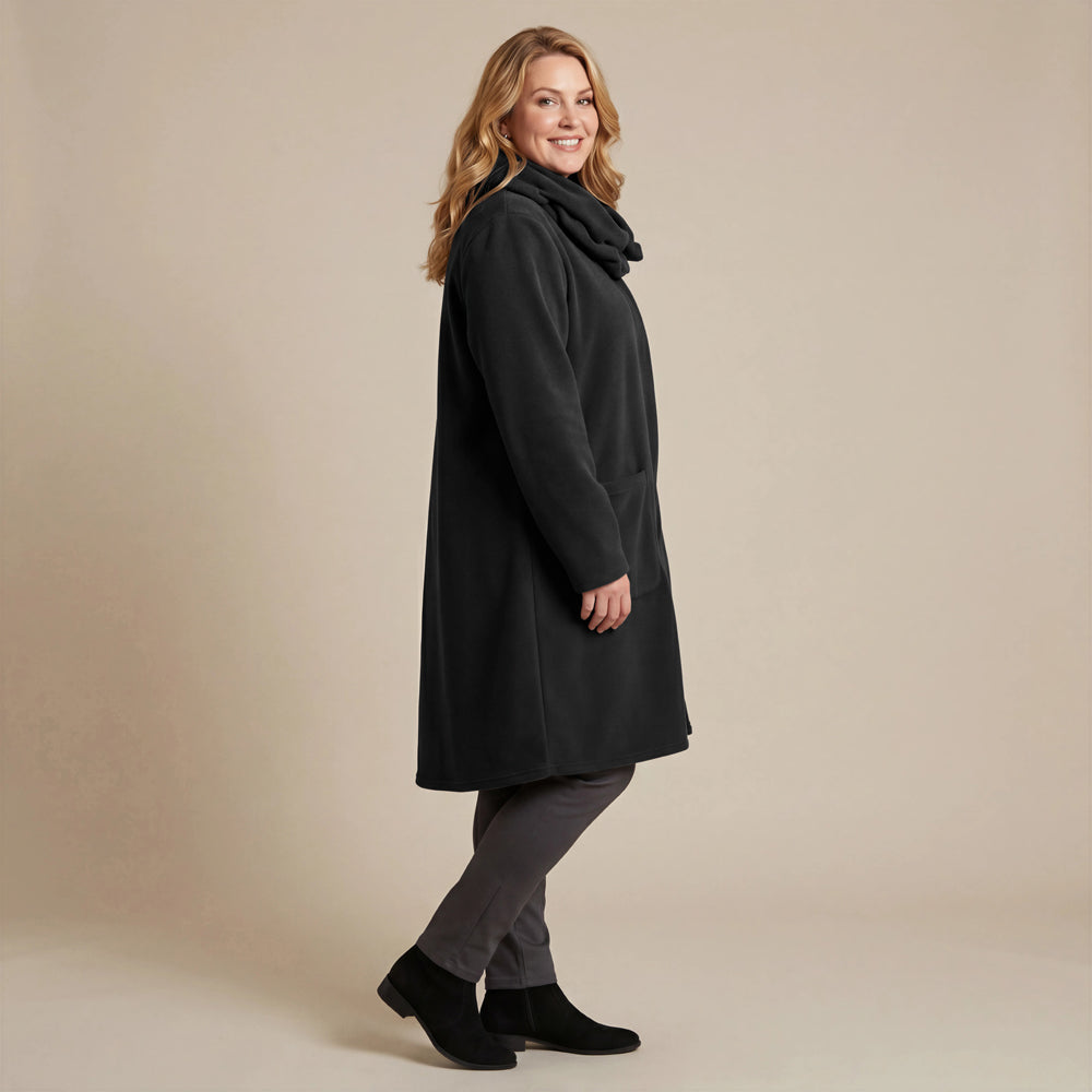 Boris Industries Giacca in pile con colletto a camicia