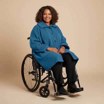 Warme Rolstoel Poncho van Zachte Fleece – Boris Industries