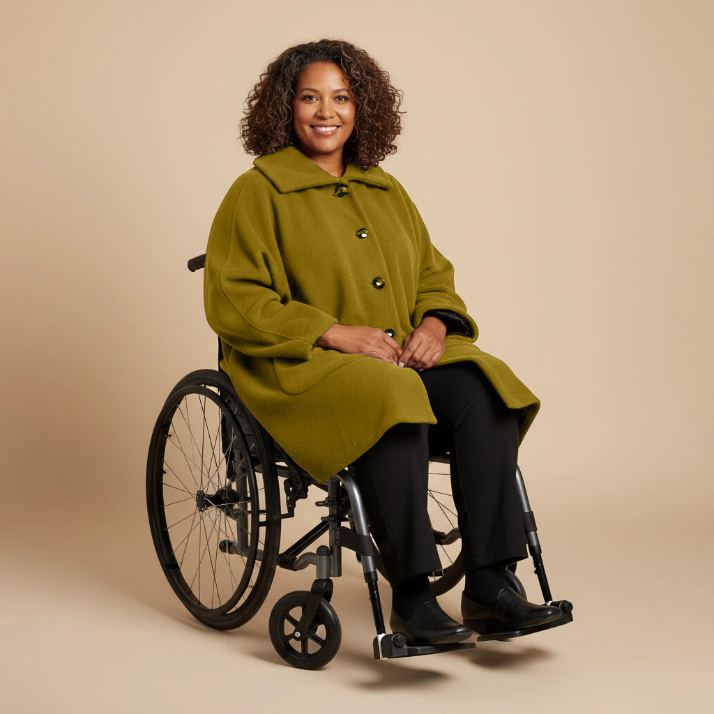 Warme Rolstoel Poncho van Zachte Fleece – Boris Industries