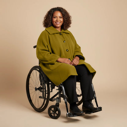 Warme Rolstoel Poncho van Zachte Fleece – Boris Industries