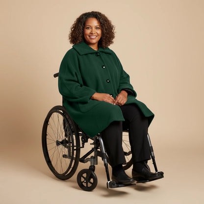 Warme Rolstoel Poncho van Zachte Fleece – Boris Industries