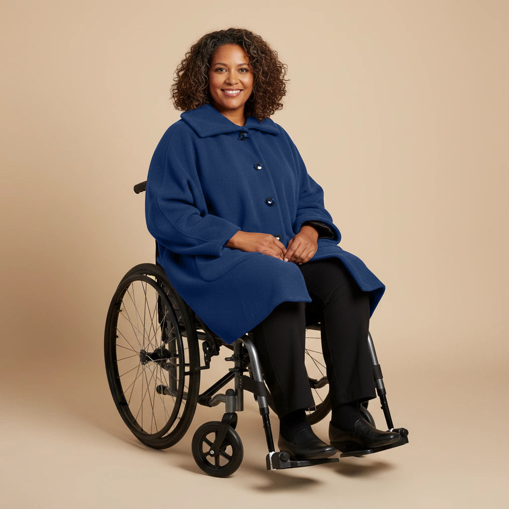 Warme Rolstoel Poncho van Zachte Fleece – Boris Industries