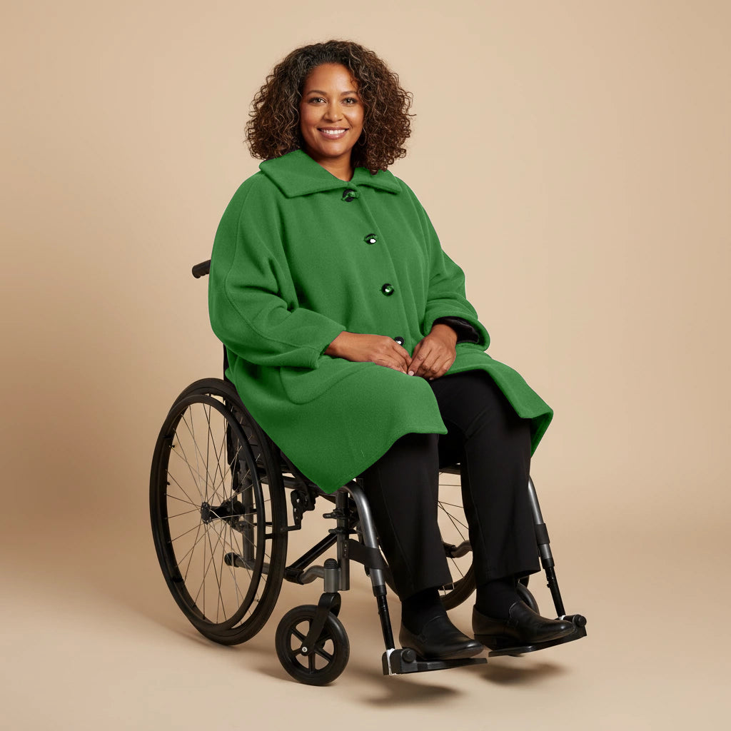 Warme Rolstoel Poncho van Zachte Fleece – Boris Industries