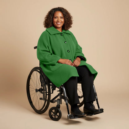 Warme Rolstoel Poncho van Zachte Fleece – Boris Industries