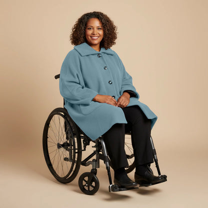 Warme Rolstoel Poncho van Zachte Fleece – Boris Industries